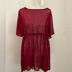 Long sheer empire waist top